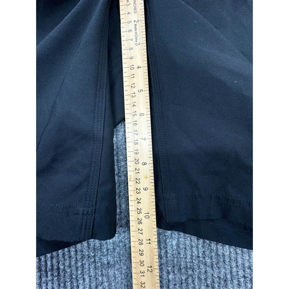 The North Face Shorts Mens‎ 38 Black Chino Golf Dress Zippered Pockets Logo
